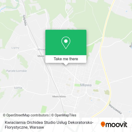 Kwiaciarnia Orchidea Studio Usług Dekoratorsko-Florystyczne map