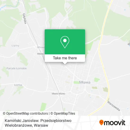 Карта Kamiński Jarosław. Przedsiębiorstwo Wielobranżowe
