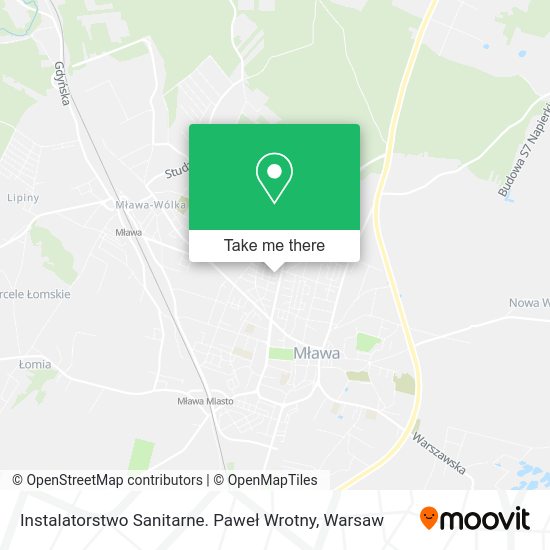 Instalatorstwo Sanitarne. Paweł Wrotny map