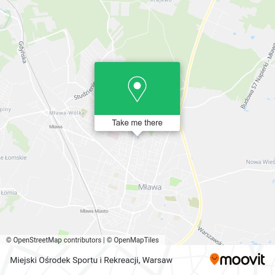 Miejski Ośrodek Sportu i Rekreacji map