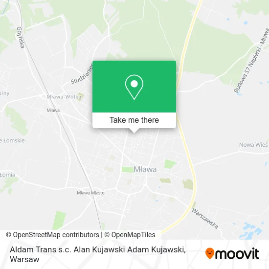 Карта Aldam Trans s.c. Alan Kujawski Adam Kujawski