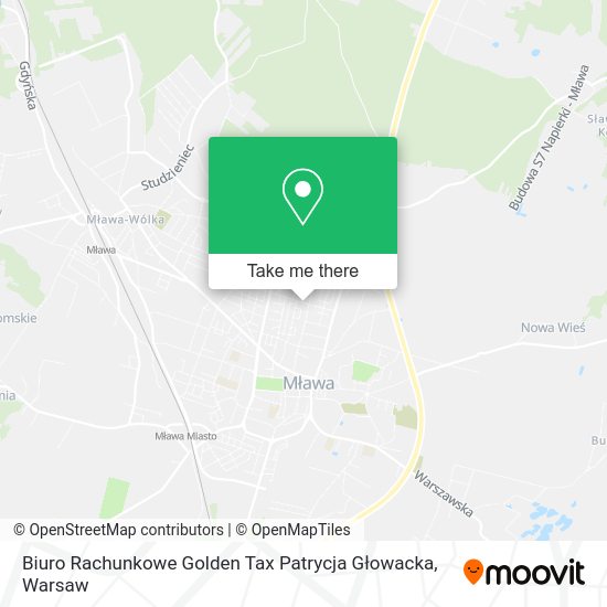 Biuro Rachunkowe Golden Tax Patrycja Głowacka map