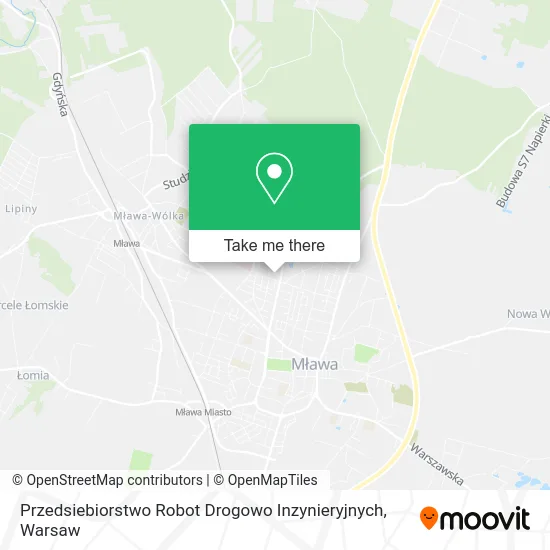Карта Przedsiebiorstwo Robot Drogowo Inzynieryjnych