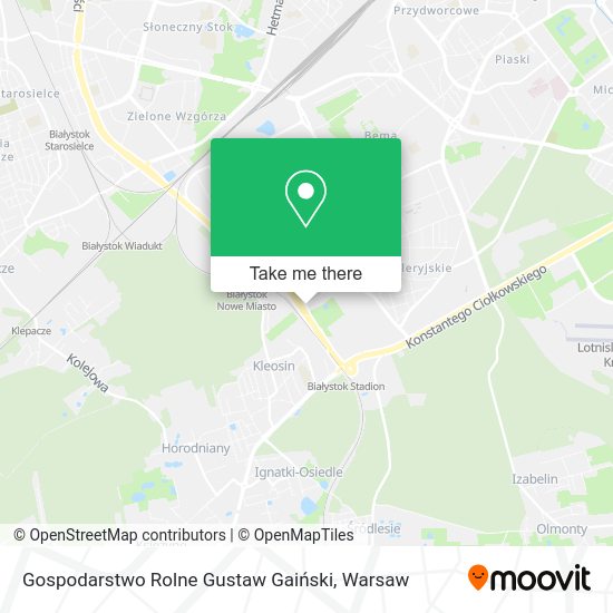 Gospodarstwo Rolne Gustaw Gaiński map