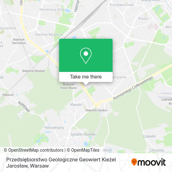 Przedsiębiorstwo Geologiczne Geowiert Kieżel Jarosław map