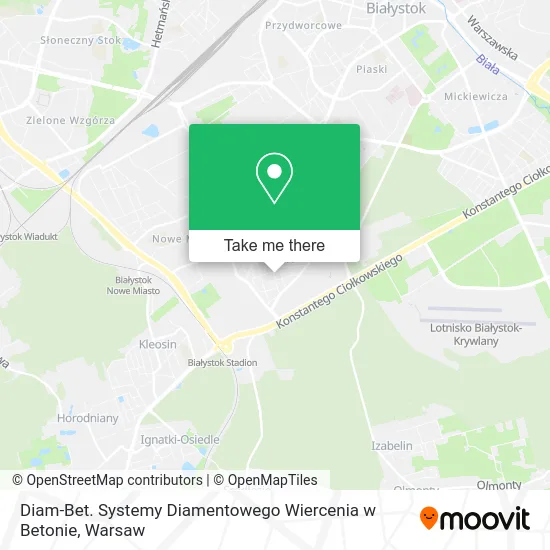 Карта Diam-Bet. Systemy Diamentowego Wiercenia w Betonie