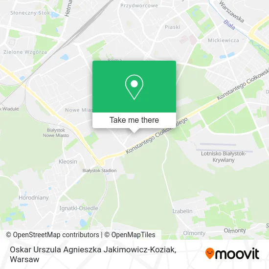 Карта Oskar Urszula Agnieszka Jakimowicz-Koziak
