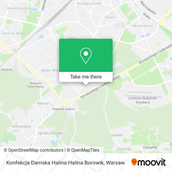 Konfekcja Damska Halina Halina Borowik map