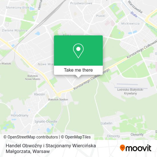 Handel Obwoźny i Stacjonarny Wiercińska Małgorzata map