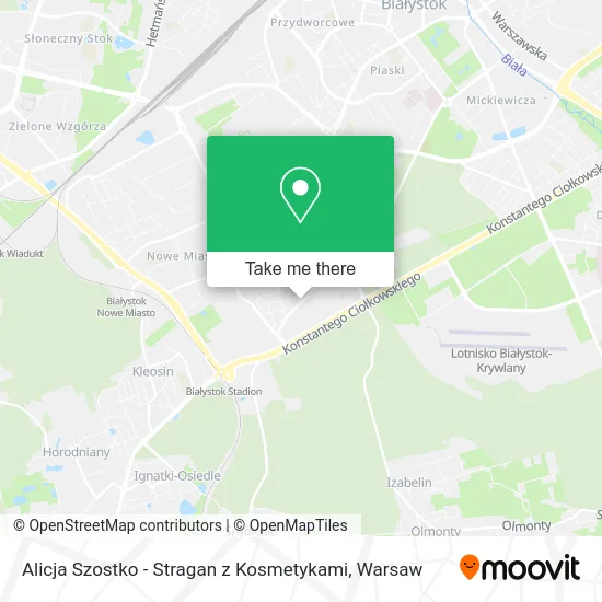 Карта Alicja Szostko - Stragan z Kosmetykami