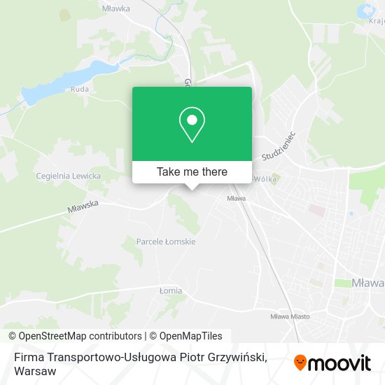 Firma Transportowo-Usługowa Piotr Grzywiński map