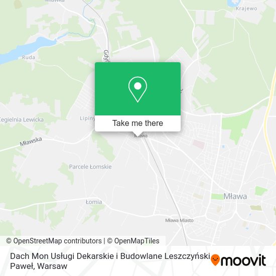 Dach Mon Usługi Dekarskie i Budowlane Leszczyński Paweł map