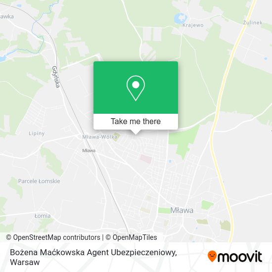 Bożena Maćkowska Agent Ubezpieczeniowy map