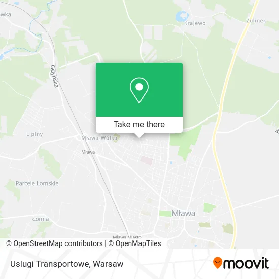 Карта Uslugi Transportowe