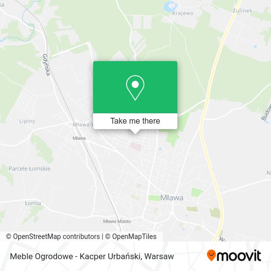 Meble Ogrodowe - Kacper Urbański map