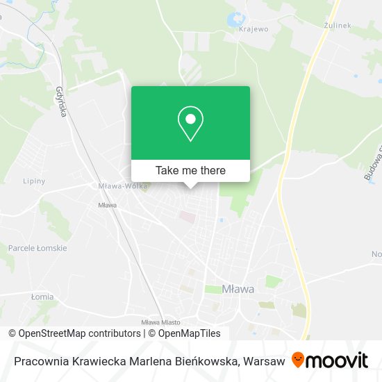 Pracownia Krawiecka Marlena Bieńkowska map