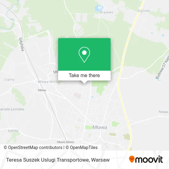 Карта Teresa Suszek Uslugi Transportowe
