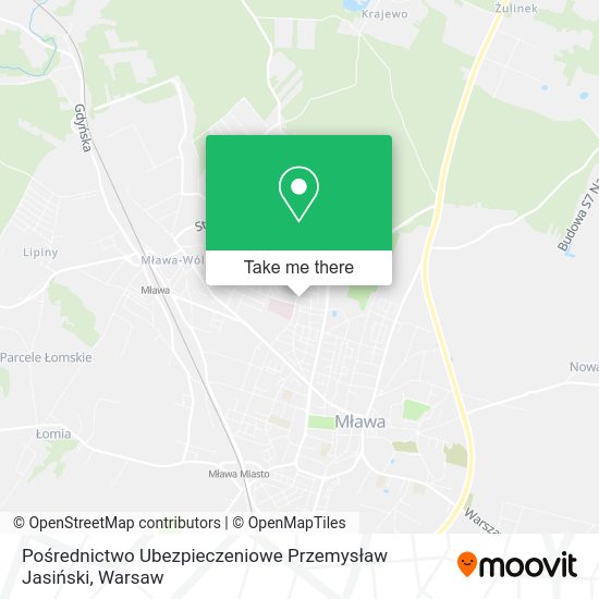 Pośrednictwo Ubezpieczeniowe Przemysław Jasiński map