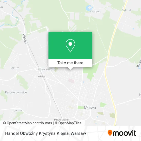 Карта Handel Obwoźny Krystyna Klejna