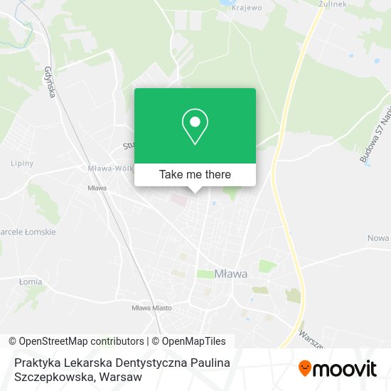 Praktyka Lekarska Dentystyczna Paulina Szczepkowska map