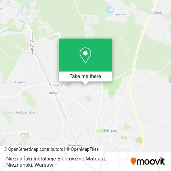 Карта Nieznański Instalacje Elektryczne Mateusz Nieznański