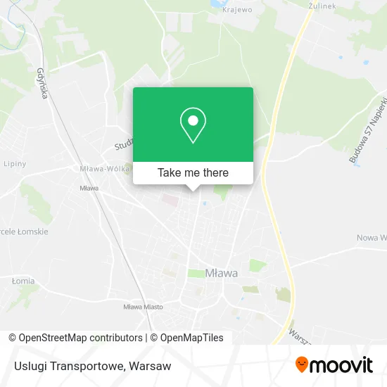 Карта Uslugi Transportowe
