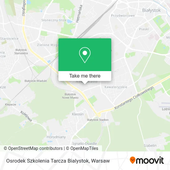 Карта Osrodek Szkolenia Tarcza Bialystok