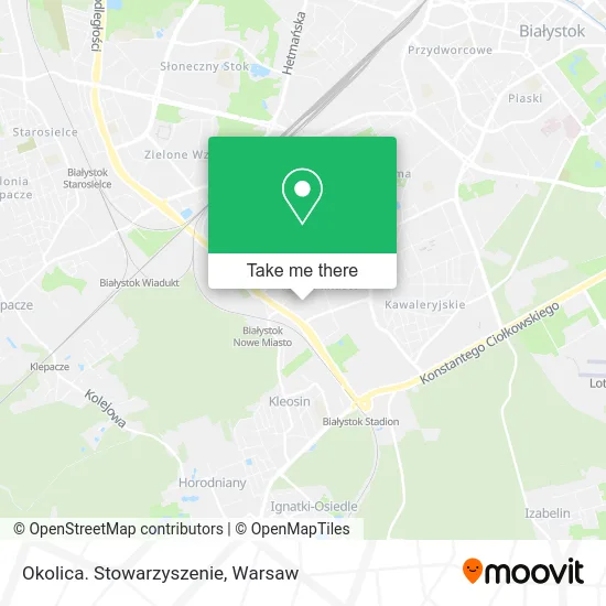 Карта Okolica. Stowarzyszenie