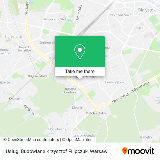 Карта Usługi Budowlane Krzysztof Filipczuk