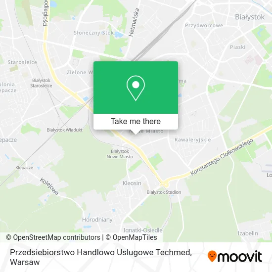 Карта Przedsiebiorstwo Handlowo Uslugowe Techmed