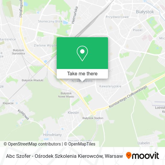 Abc Szofer - Ośrodek Szkolenia Kierowców map