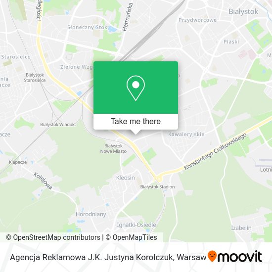 Agencja Reklamowa J.K. Justyna Korolczuk map