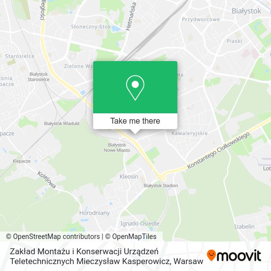 Zakład Montażu i Konserwacji Urządzeń Teletechnicznych Mieczysław Kasperowicz map