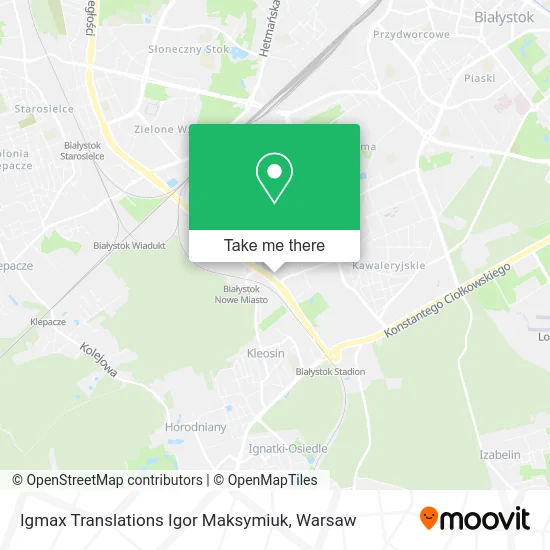 Карта Igmax Translations Igor Maksymiuk
