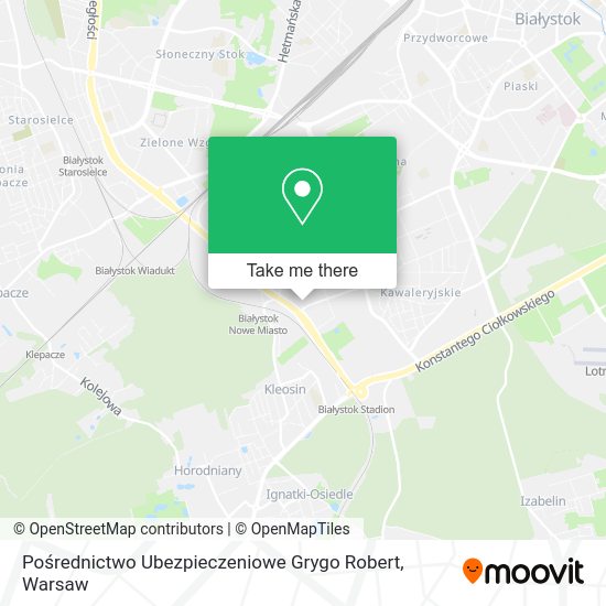 Pośrednictwo Ubezpieczeniowe Grygo Robert map