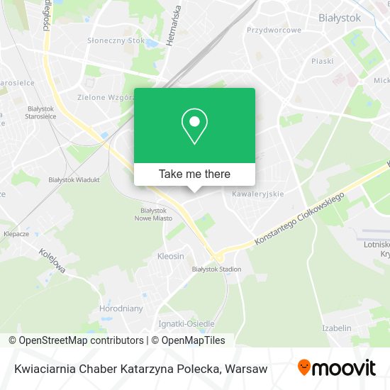 Kwiaciarnia Chaber Katarzyna Polecka map