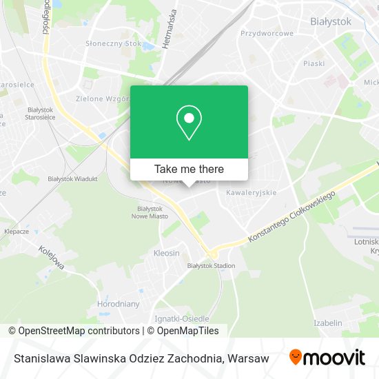 Stanislawa Slawinska Odziez Zachodnia map