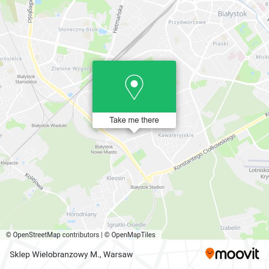 Sklep Wielobranzowy M. map