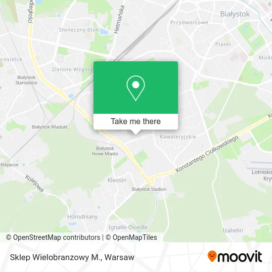 Карта Sklep Wielobranzowy M.