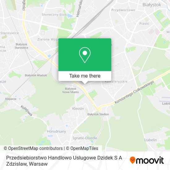 Przedsiebiorstwo Handlowo Uslugowe Dzidek S A Zdzislaw map