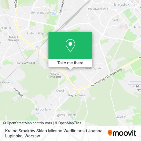 Kraina Smaków Sklep Miesno Wedliniarski Joanna Lupinska map