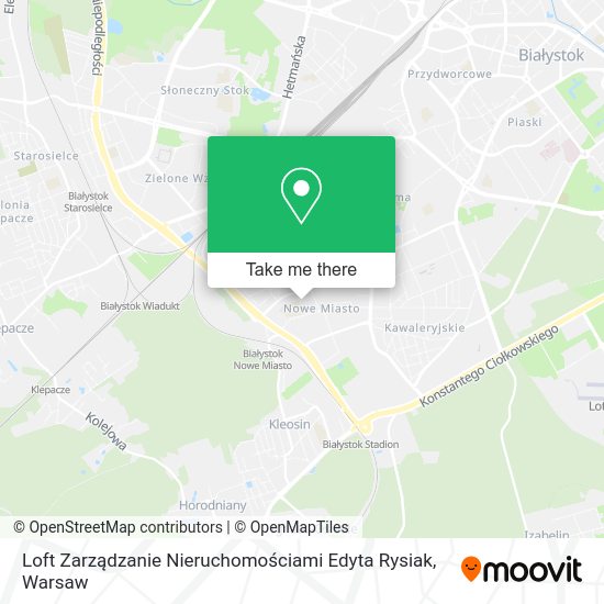 Карта Loft Zarządzanie Nieruchomościami Edyta Rysiak