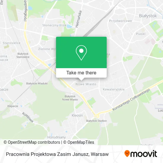 Карта Pracownia Projektowa Zasim Janusz