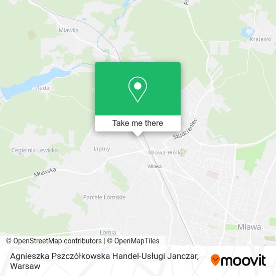 Agnieszka Pszczółkowska Handel-Usługi Janczar map