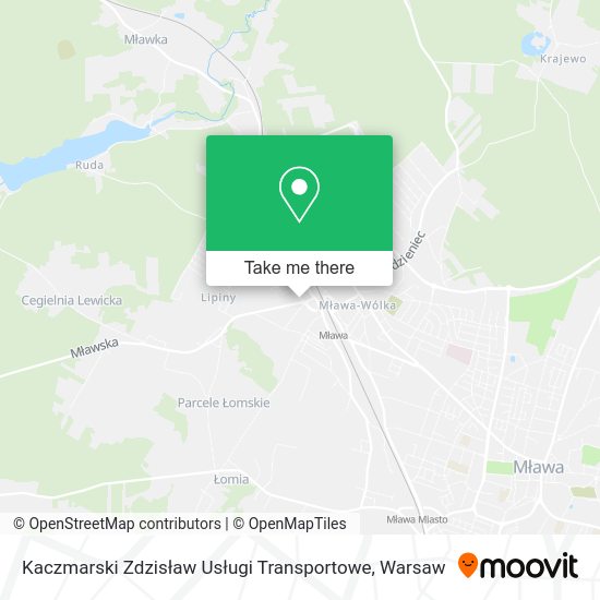 Карта Kaczmarski Zdzisław Usługi Transportowe