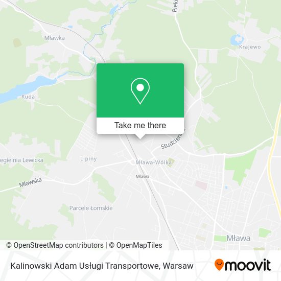 Карта Kalinowski Adam Usługi Transportowe