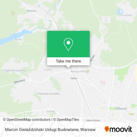 Marcin Gwiaździński Usługi Budowlane map