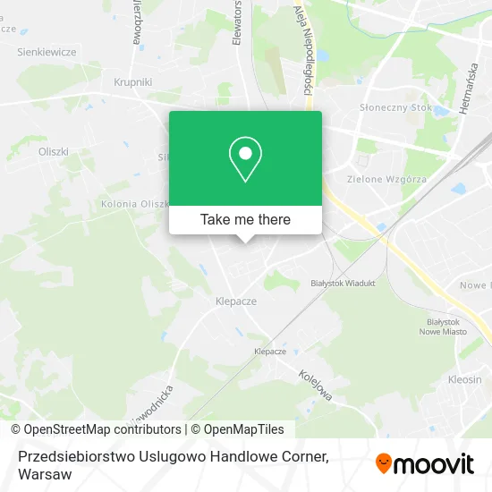 Карта Przedsiebiorstwo Uslugowo Handlowe Corner