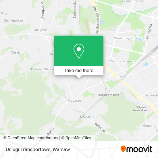 Карта Uslugi Transportowe