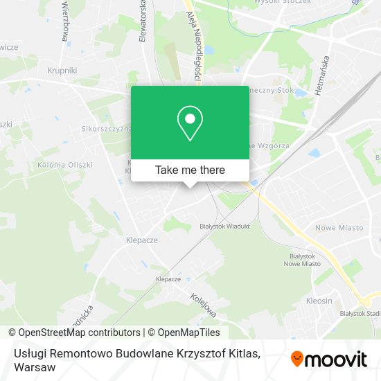 Usługi Remontowo Budowlane Krzysztof Kitlas map